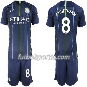 Camisetas Manchester City Gundogan 8 Niño Segunda Equipacion 2018/2019
